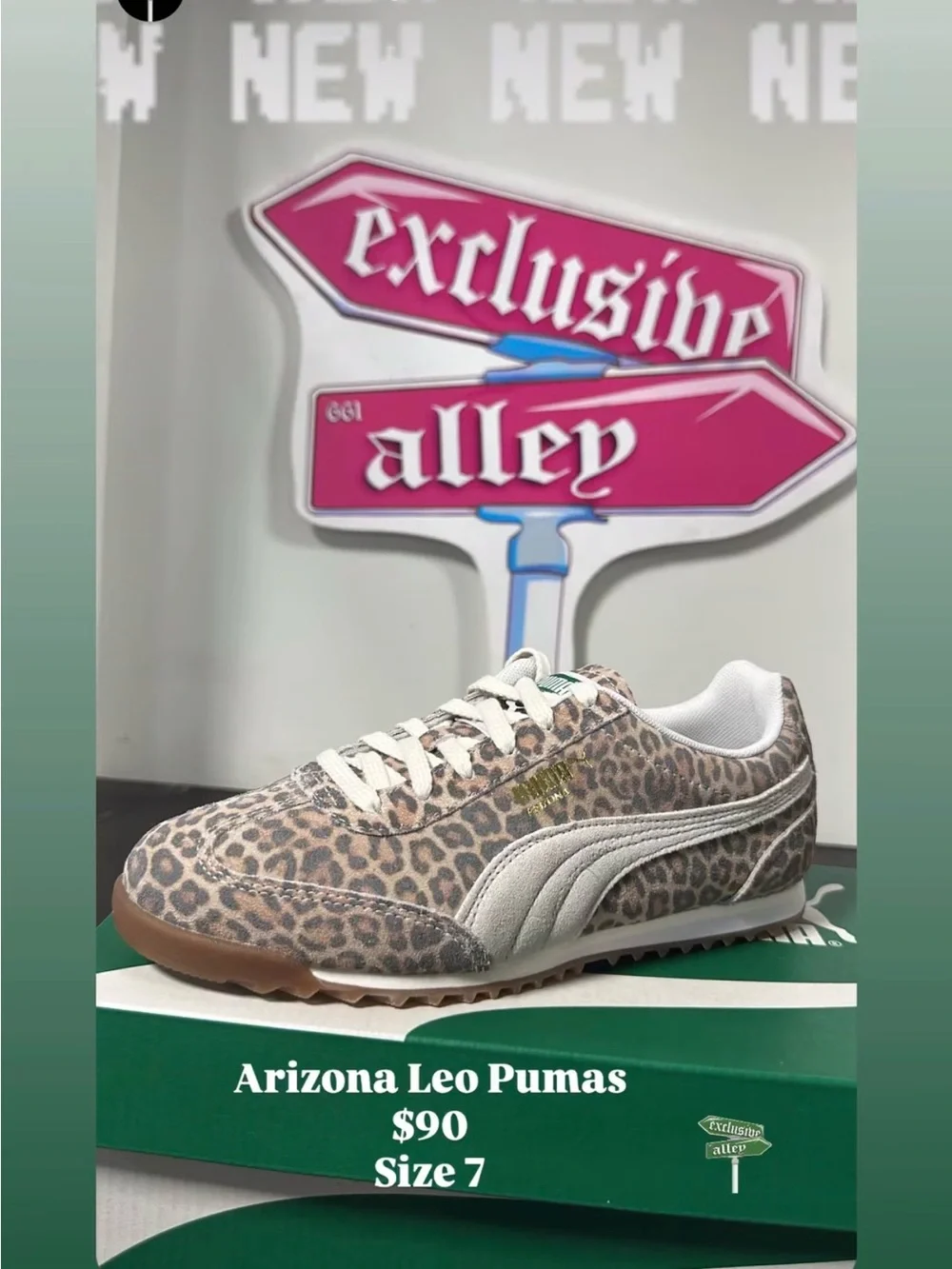 Puma Arizona Leo Sneakers in Leopard and White